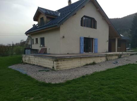 démolition et réfection mur terrasse